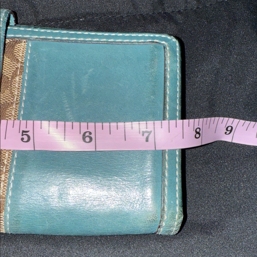 🖤VINTAGE COACH TEAL/ BROWN WALLET🖤 - Picture 8 of 12